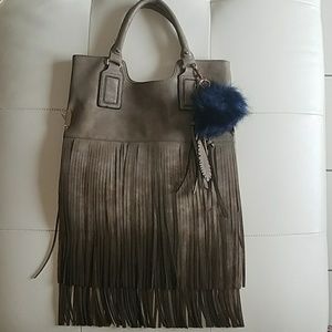 Aldo suede fringe shoulder bag